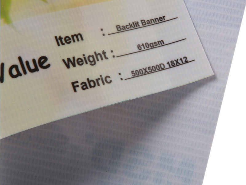 Laminované, podsvietené flexibilné bannery s gramážou 610 g/m2